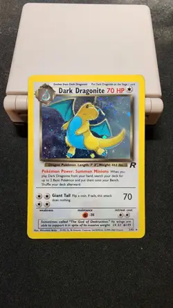 Pokemon Dark Dragonite Holo Rare TCG Card 5/82 - Image 1