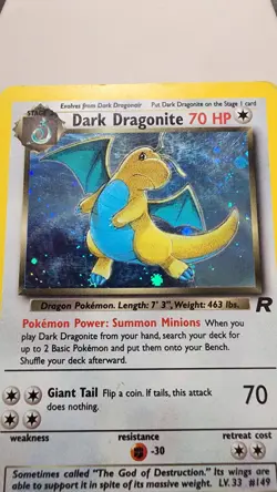 Pokemon Dark Dragonite Holo Rare TCG Card 5/82 - Image 3