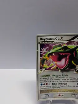 Pokemon TGC 2009 Rayquaza C Lv.X DP47 Black Star Promo Holo Card NICE LOOK READ - Image 3
