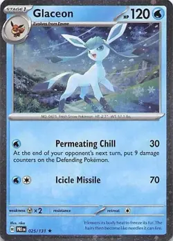 Glaceon - (Cosmos Holo) Rare Miscellaneous Cards & Products 025/131 NM - Image 1