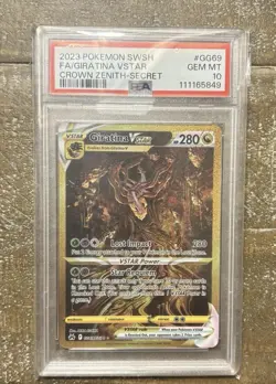 Giratina VSTAR GG69/GG70 Crown Zenith: Galarian Gallery PSA 10 Secret Rare Card - Image 1