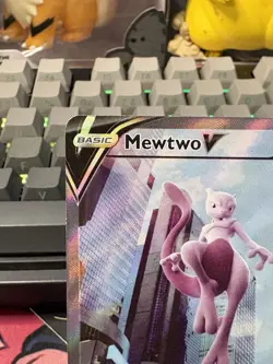 Pokemon TCG Mewtwo V Full Art Holo Ultra Rare Card Pokemon Go 072/078 NM-LP - Image 5