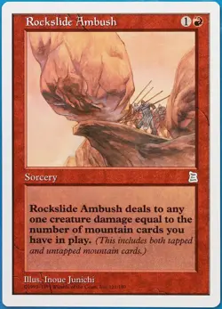 Rockslide Ambush Portal Three Kingdoms NM Red Uncommon CARD (466754) ABUGames - Image 1