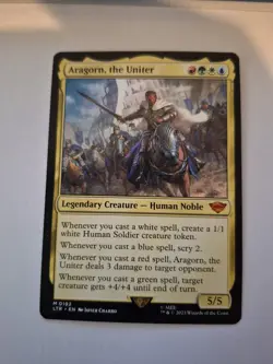 MTG Aragorn, the Uniter - The Lord of the Rings: Tales of Middle-Earth 0192 NM - Image 1