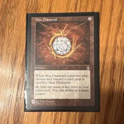 Mox Diamond Stronghold Regular Rare Artifact MTG Magic the Gathering Dan Frazier - Image 1