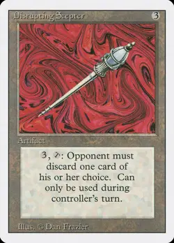 1x Disrupting Scepter - LP - Revised Edition - mtg - SPARROW MAGIC - Image 1