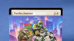 Turtles Forever Extended Art NON Foil Teenage Mutant Ninja Turtles TMT MTG Magic - Image 2