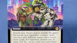 Turtles Forever Extended Art NON Foil Teenage Mutant Ninja Turtles TMT MTG Magic - Image 3