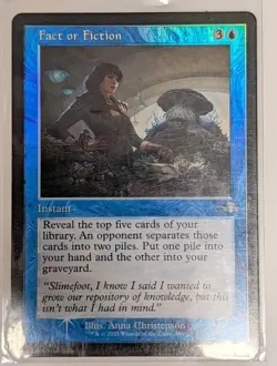 Fact or Fiction (Retro Frame) Dominaria Remastered Foil - MTG - Image 1