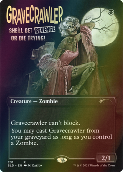 MTG Gravecrawler Borderless Full Art Foil ** Secret Lair Drop ** English - Image 1