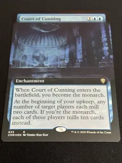 1x MTG Court of Cunning (Extended Art, Foil) - Commander Legends (CMR) #633 - Image 1
