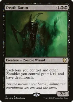 MTG Death Baron ** Midnight Hunt Commander ** English - Image 1