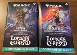 Lorwyn Eclipsed Commander Deck Bundle Set of 2 Blight Curse & Elementals Sealed - Image 1