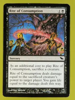 Rite of Consumption x1 Shadowmoor 1x Magic the Gathering MTG - Image 1
