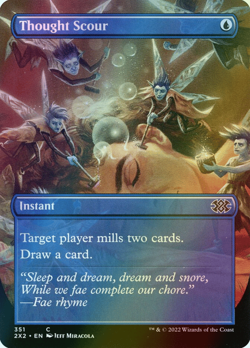 MTG Thought Scour Borderless Foil ** Double Masters 2022 ** English - Image 1