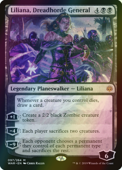 MTG Liliana, Dreadhorde General Foil ** War of the Spark ** English - Image 1