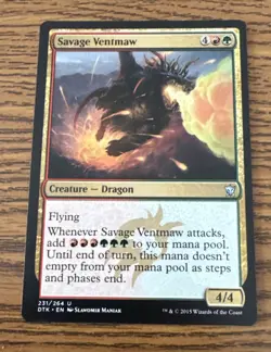 Savage Ventmaw NM Dragons of Tarkir MTG Magic The Gathering Uncommon Regular - Image 1