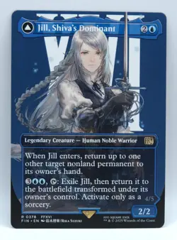 MTG Jill, Shiva's Dominant (Borderless) Final Fantasy Regular NM Un-Played - Image 1