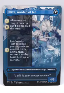 MTG Jill, Shiva's Dominant (Borderless) Final Fantasy Regular NM Un-Played - Image 2