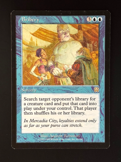 MTG - Bribery - LP - Mercadian Masques #62 - Rare - EN - REG - Image 1