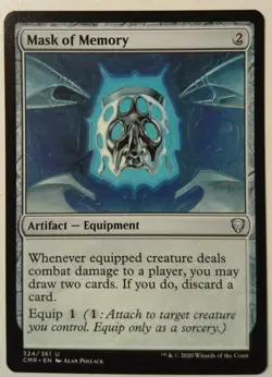 Mask of Memory *Uncommon* Magic MtG x1 Commander Legends - Image 1