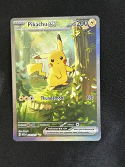 Pikachu ex 276/217 Pokemon TCG Ascended Heroes Full Art Holo Pack Fresh NM - Image 1