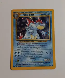 Pokemon TCG Feraligatr 4/111 Neo Genesis Unlimited Holo Card - Image 1