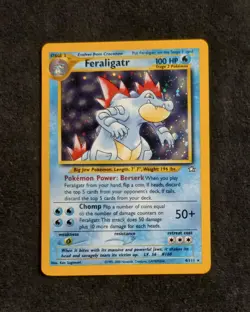 Pokemon TCG Feraligatr 4/111 Neo Genesis Unlimited Holo Card - Image 3