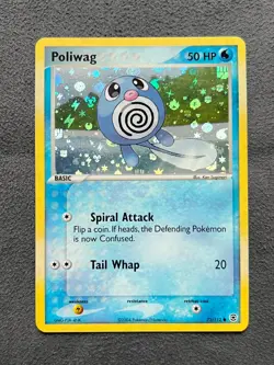2004 Pokemon EX Fire Red Leaf Green Poliwag Reverse Holo 75/112 - Image 1