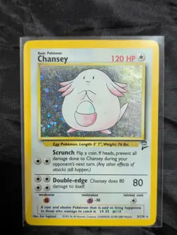 Pokemon Chansey Holo 3/130 – Base Set – English – Vintage (1999) - Image 1