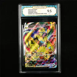 TQG 9.5 MINT+ 2023 Pokemon ENG Zeraora VMAX 054/159 RARE HOLO - Image 1