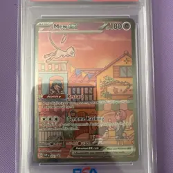 2023 POKEMON SVP EN-SV BLACK STAR PROMO 151 ULTRA-PREM COLL #053 MEW EX PSA 9 - Image 2