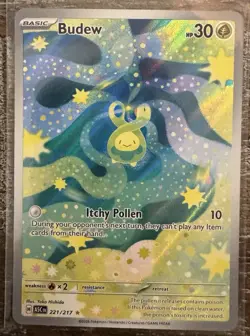 Pokemon TCG Budew 221/217 Illustration Rare Ascended Heroes (English) Pack Fresh - Image 1