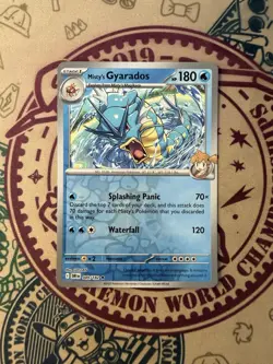 Misty's Gyarados 49/182 Pokemon TCG S&V Destined Rivals Reverse Holo Rare - Image 3