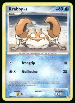 Pokemon Krabby Great Encounters #75/106 - Image 1