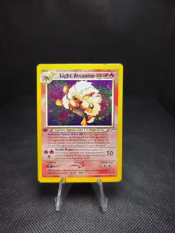 Pokemon Light Arcanine 1st Edition 12/105 Neo Destiny DMG - Image 1