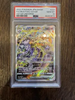Mewtwo VSTAR 221/172 PSA 10 Pokemon Vstar Universe Holo (Japanese) 2022 - Image 1