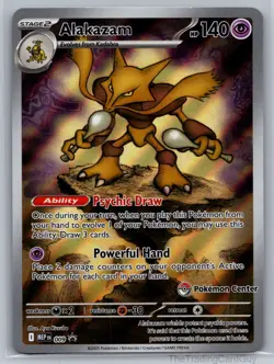 Alakazam - (Pokemon Center Exclusive) Promo ME: Mega Evolution Promo Holo 009 NM - Image 1