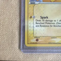 PIKACHU Spark Pokemon # 13/17 HOLO 2006 Series 4 LP - Image 5