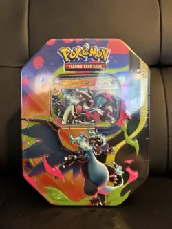 Pokemon Mega Charizard X EX Tin Promo Booster Box - Image 1