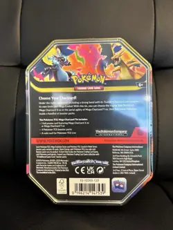 Pokemon Mega Charizard X EX Tin Promo Booster Box - Image 2