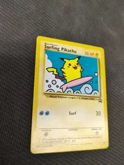 Pokemon! Surfing Pikachu - WOTC Promo - Non Holo - #28- LP-MP! - Image 3