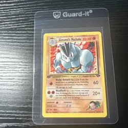 Giovanni’s Machoke 42/132 1st Edition Gym Challenge WOTC Vintage Pokemon - Image 1