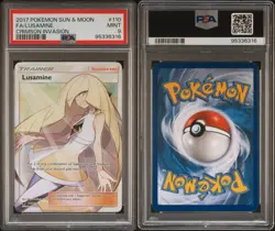 2017 Pokemon Sun & Moon Crimson Invasion 110 Lusamine Full Art PSA 9 - Image 3