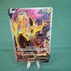 Pokemon Jolteon V Full Art Promo Holo SWSH183 Sword & Shield Basic 190 HP - Image 1