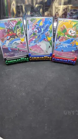 Pokemon TCG First Partner Illustration Collection Popplio 45 Litten 44 rowlet 43 - Image 1