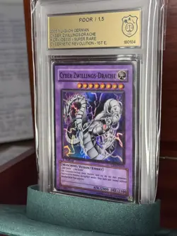 Yu-Gi-Oh, Cyber Zwillings-Drache, 2005, CRV-DE035, Super Rare, 1st. Edition - Image 1