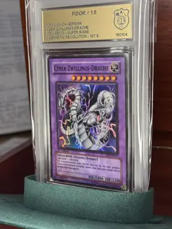 Yu-Gi-Oh, Cyber Zwillings-Drache, 2005, CRV-DE035, Super Rare, 1st. Edition - Image 2