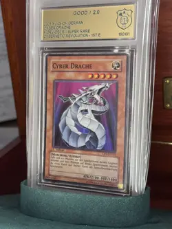 Yu-Gi-Oh, Cyber Drache, 2005, CRV-DE015, Super Rare, Good, 1st. Edition - Image 1