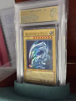 Yu-Gi-Oh! Blauaugiger W. Drache, 2002, SDK-G001, Ultra Rare, Very Good - Image 1